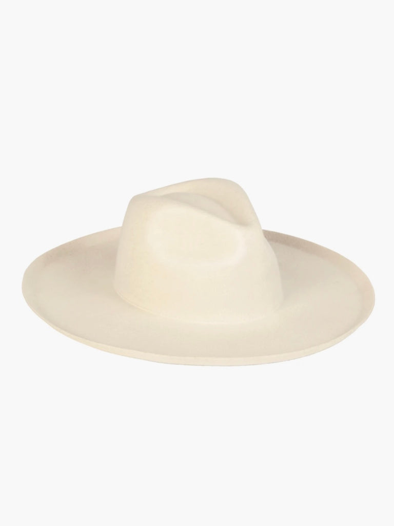 Melodic Fedora in Ivory by LACK OF COLOR