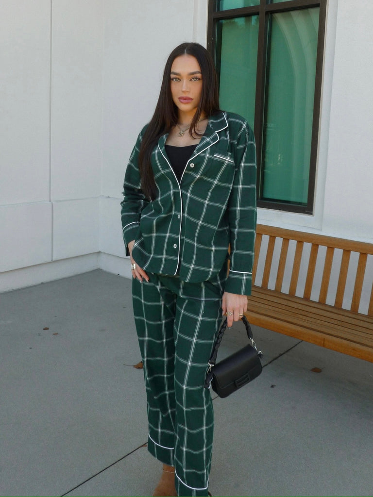 Dreamer Plaid Set Noble Fir