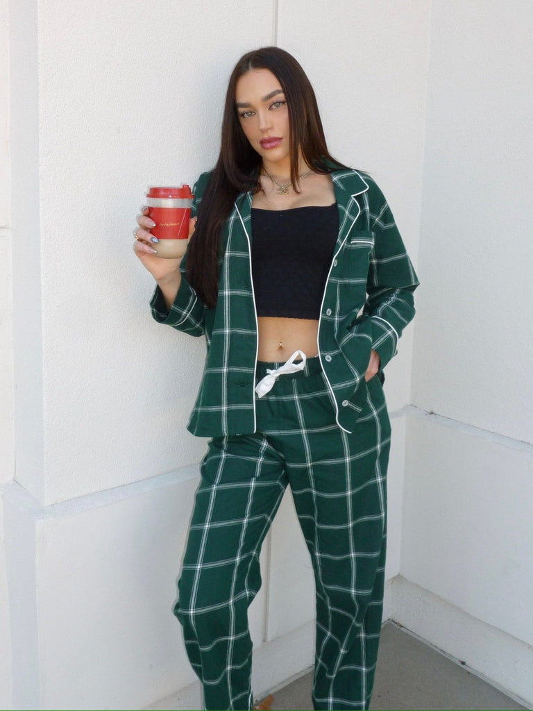 Dreamer Plaid Set Noble Fir