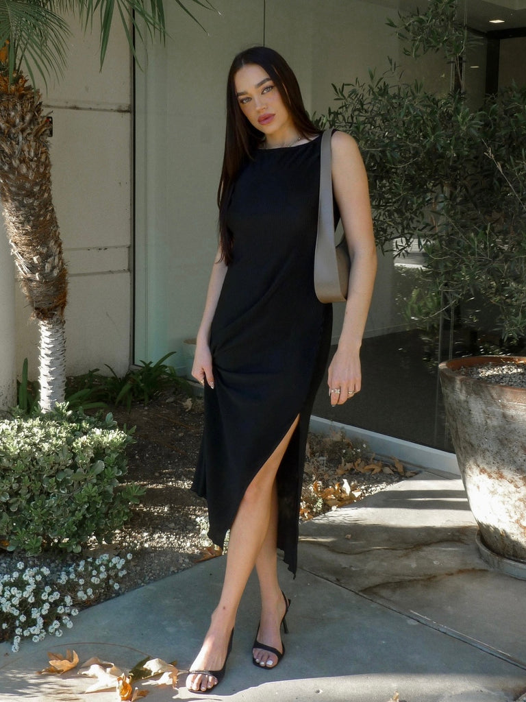 Gatsby Midi Dress in Black by Z SUPPLY