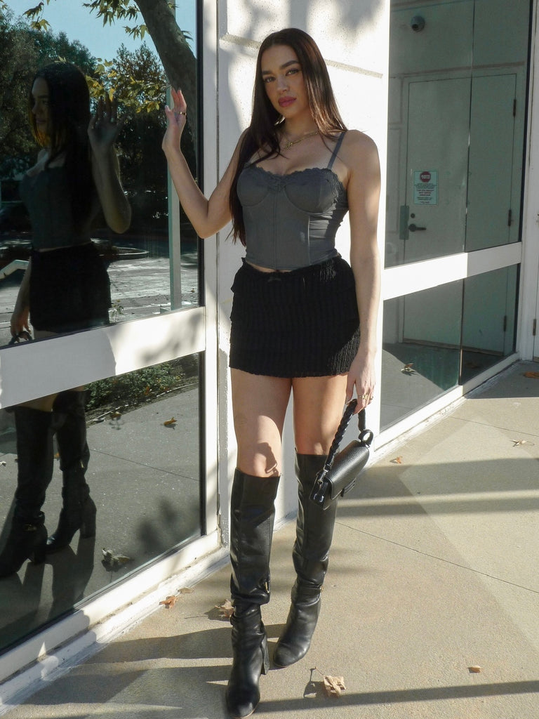 Grey Matter Bustier Top