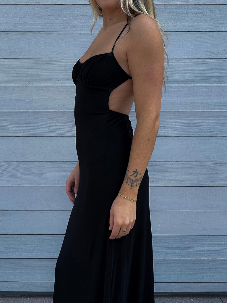 Bad For You Maxi Dress in Black