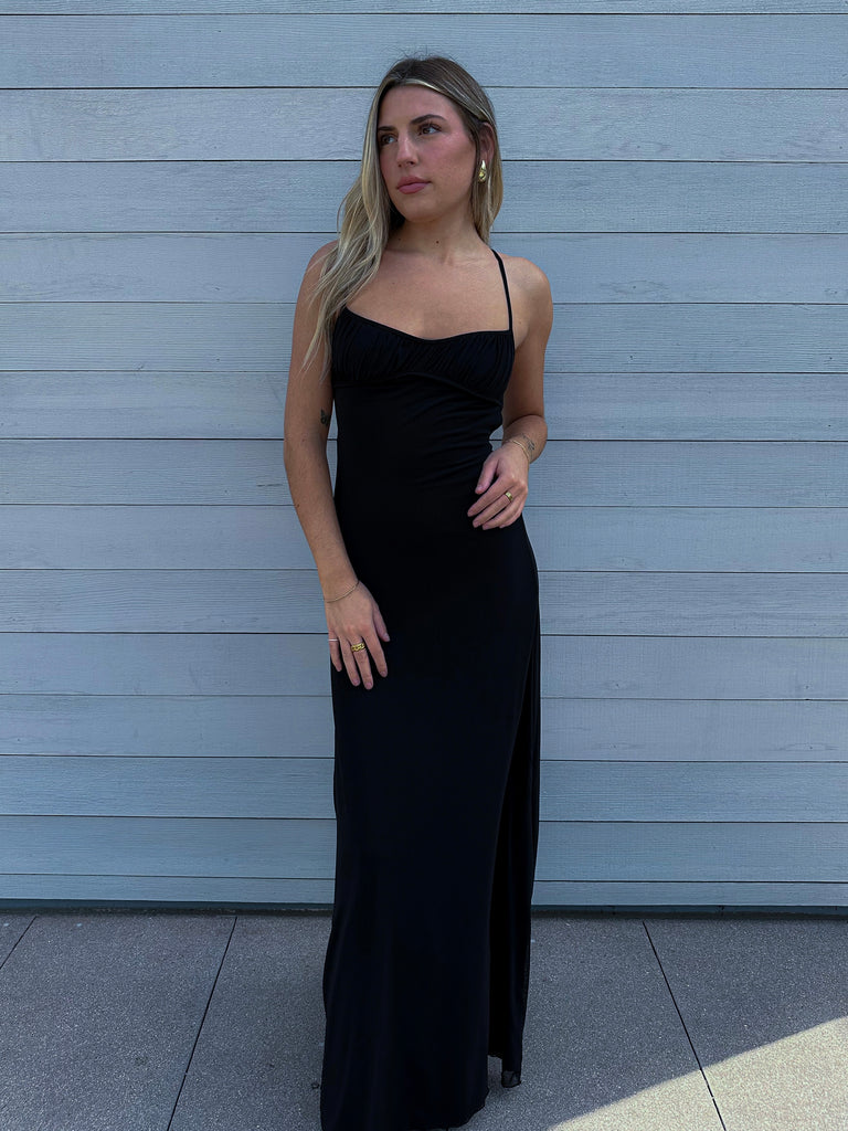 Bad For You Maxi Dress in Black