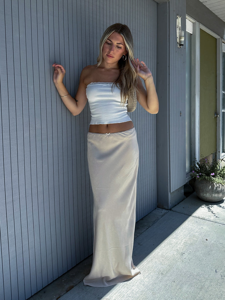 Kate Maxi Skirt in Nude