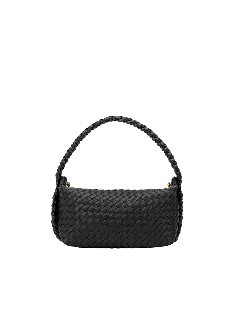 Alma Black Vegan Top Handle Bag in Black