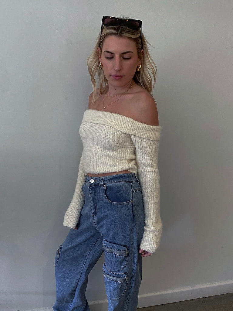 Ami Off the Shoulder Sweater