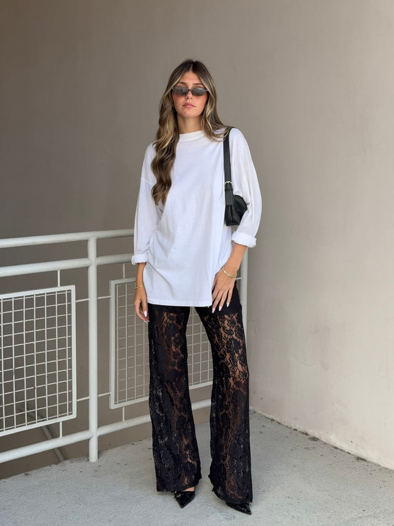 Stevie Lace Bells in Black