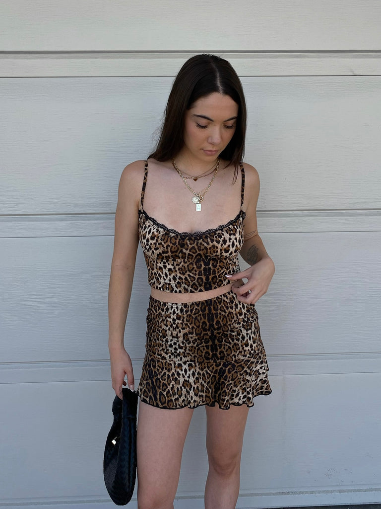 On the Prowl Mini Skirt