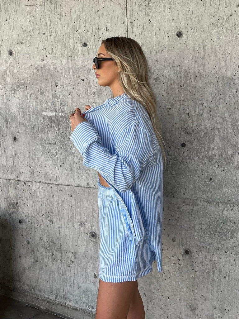 Preston Striped Button Down