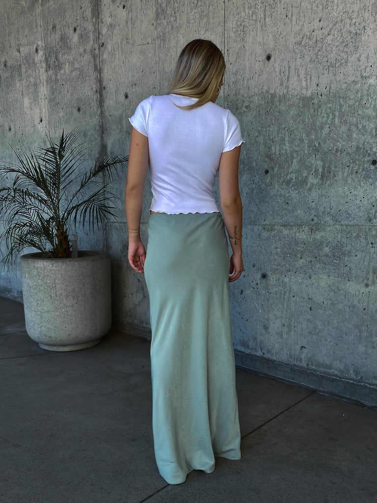 Kate Maxi Skirt in Sage