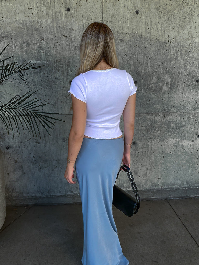 Kate Maxi Skirt in Blue