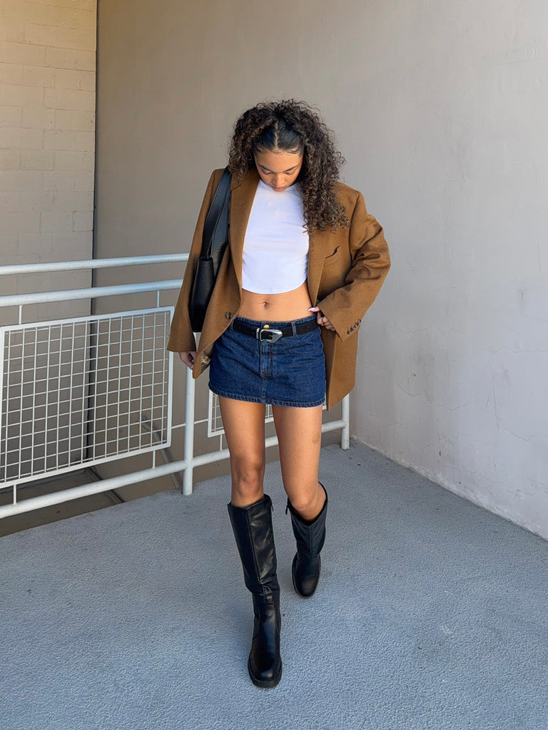 Nia Micro Mini in Denim