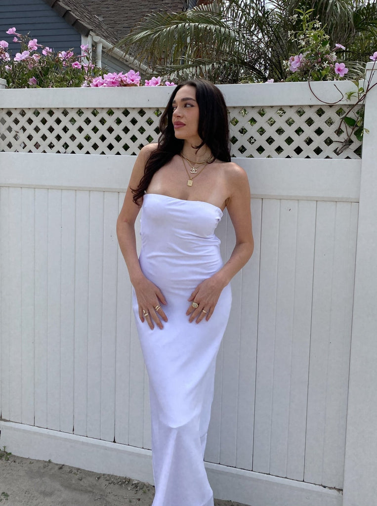 Samantha Maxi Dress in White