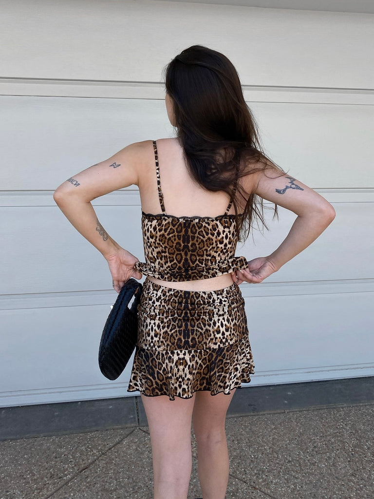 On the Prowl Mini Skirt