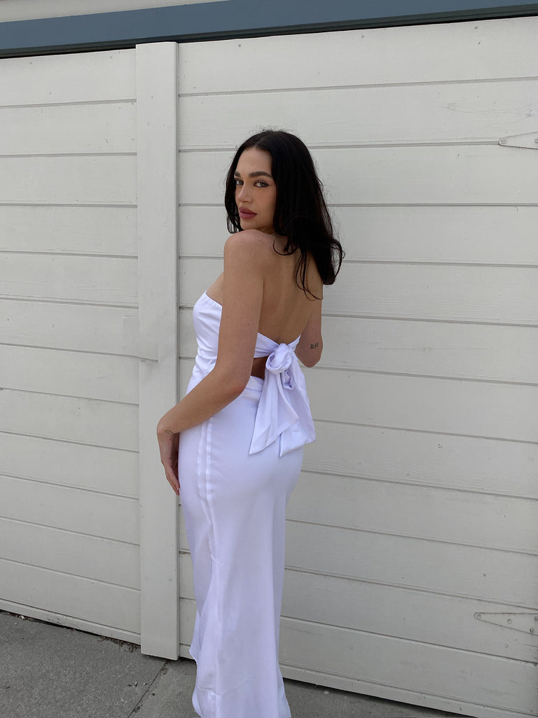 Samantha Maxi Dress in White