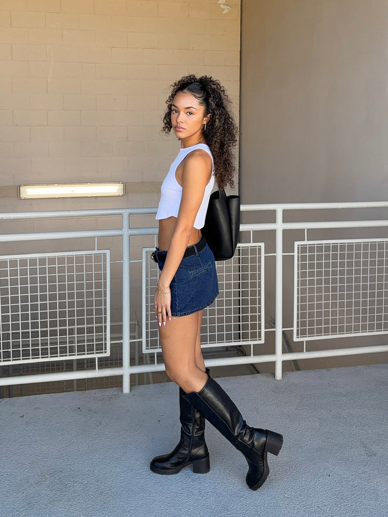 Nia Micro Mini in Denim