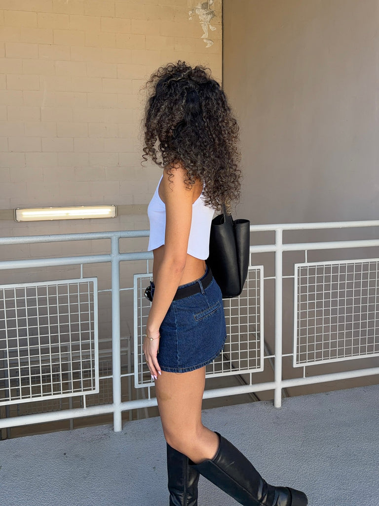Nia Micro Mini in Denim