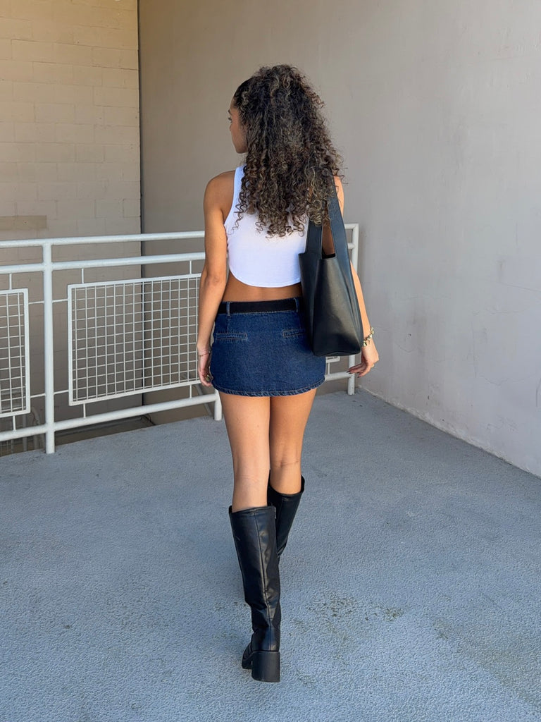 Nia Micro Mini in Denim