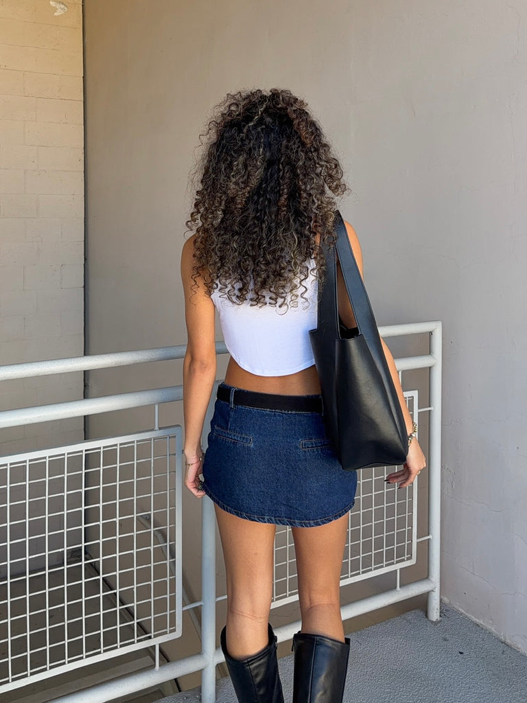 Nia Micro Mini in Denim