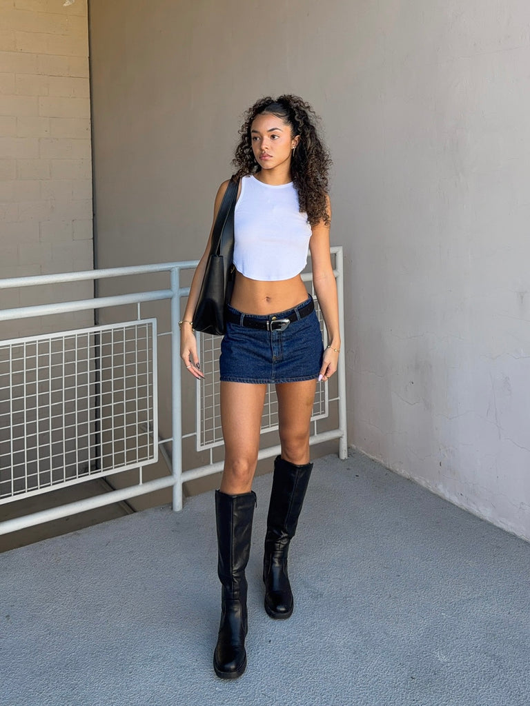 Nia Micro Mini in Denim