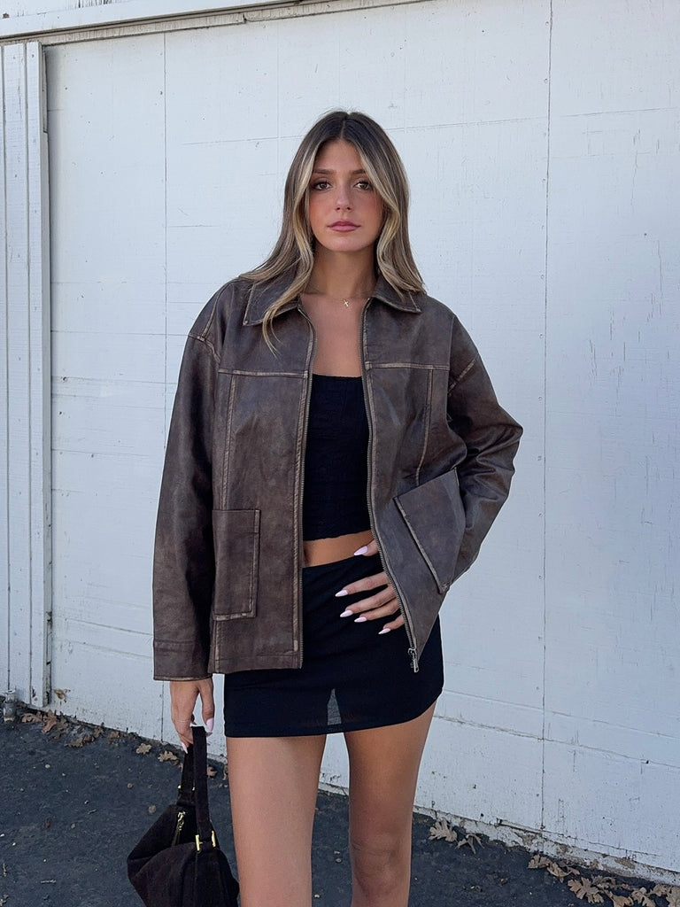 Rollo Vegan Leather Jacket