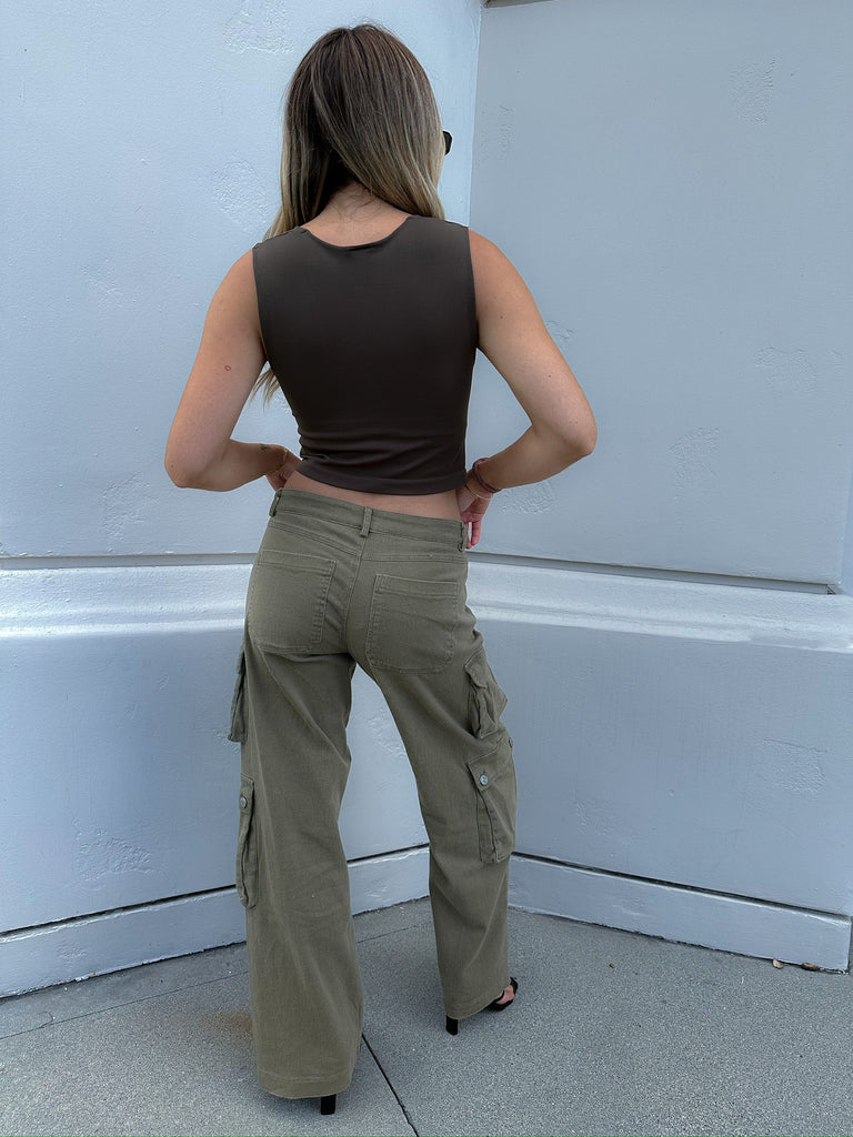Logan Cargo Pants in Olive