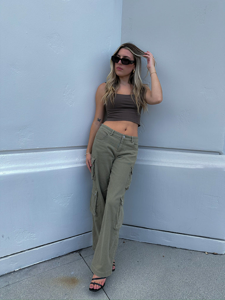 Logan Cargo Pants in Olive