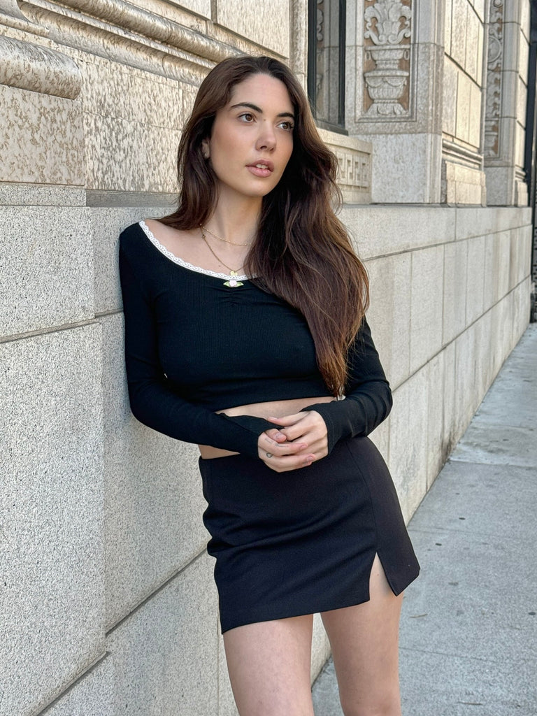 Hadley Mini Skirt in Black