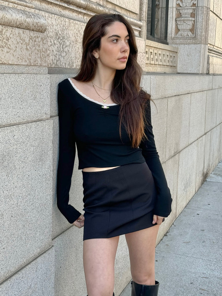 Hadley Mini Skirt in Black