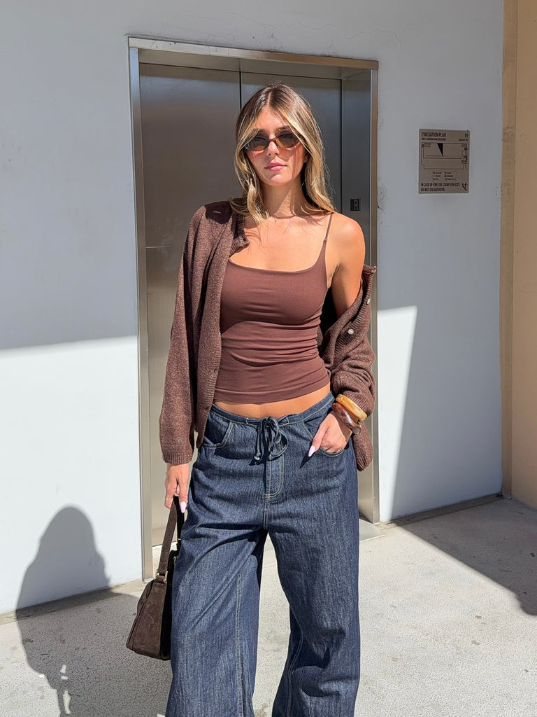 Clean Girl Cami in Espresso