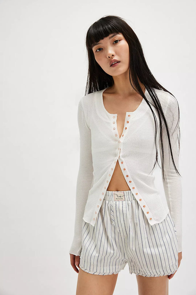 Going Places Cardi in Ivory by FREE PEOPLE