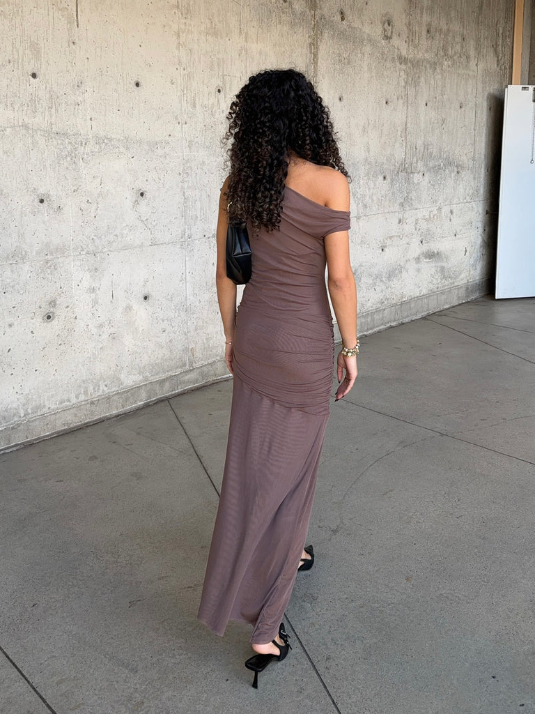 Kaivah Asymmetric Midi Dress