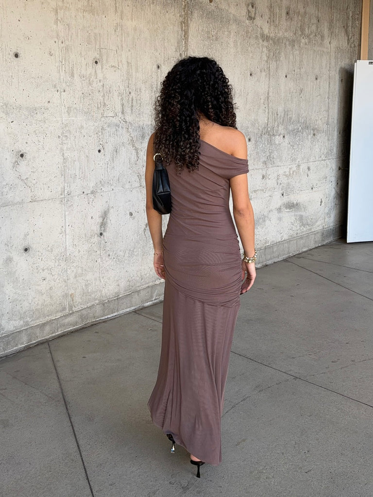 Kaivah Asymmetric Midi Dress