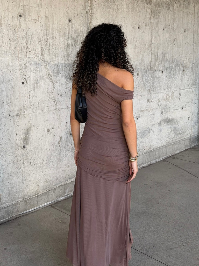 Kaivah Asymmetric Midi Dress