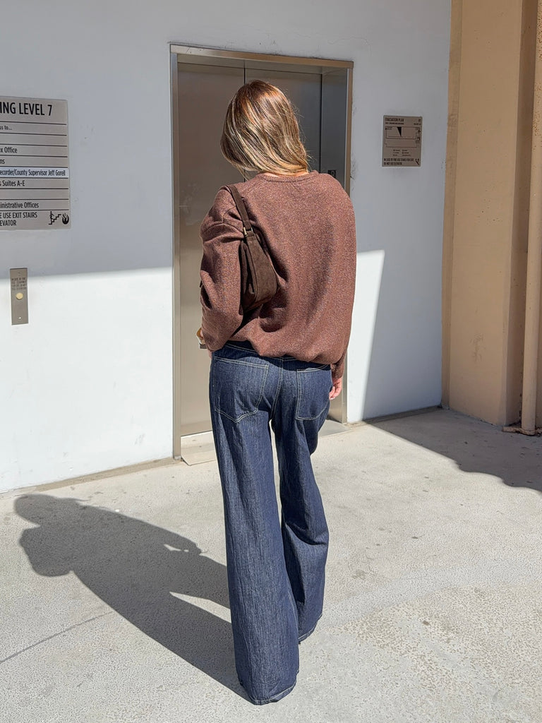Doyle Button Down Cardigan in Coffee