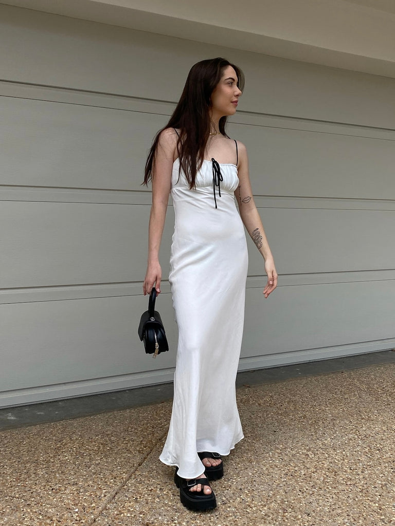 Sweet Nothings Maxi Dress in White