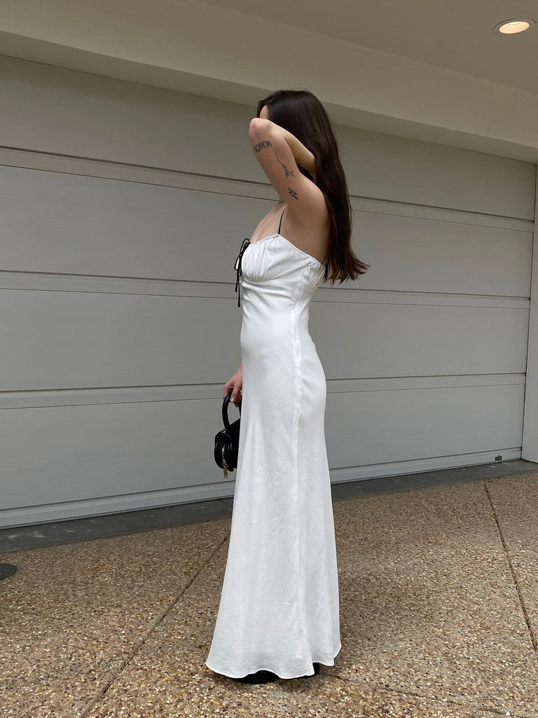 Sweet Nothings Maxi Dress in White