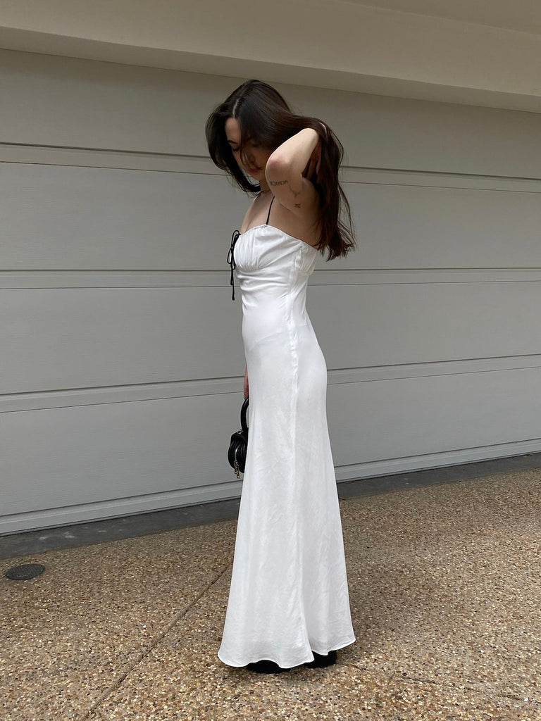 Sweet Nothings Maxi Dress in White