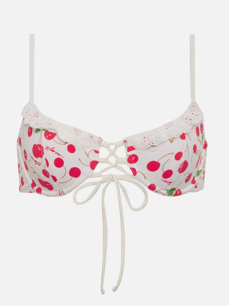 Lucia Top in Cherry Bomb by FRANKIES BIKINIS