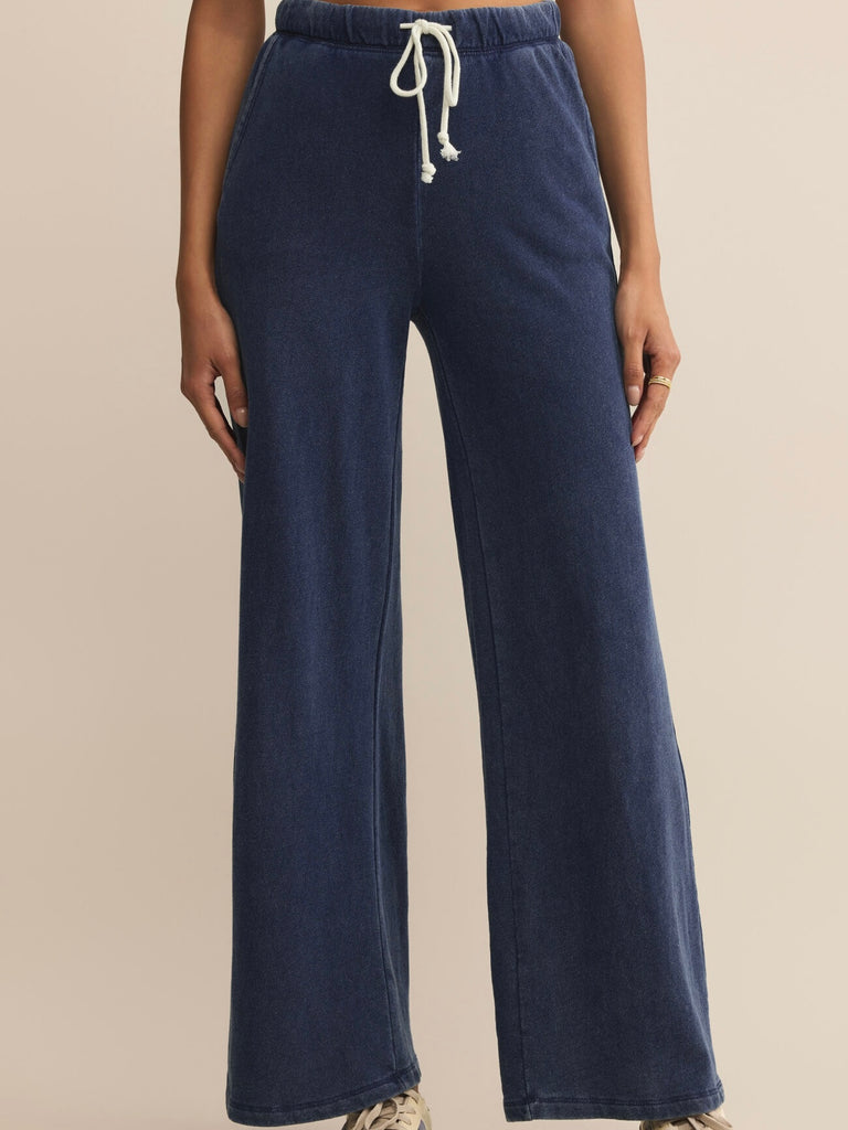 Hunter Knit Denim Pant in Medium Indigo by Z SUPPLY