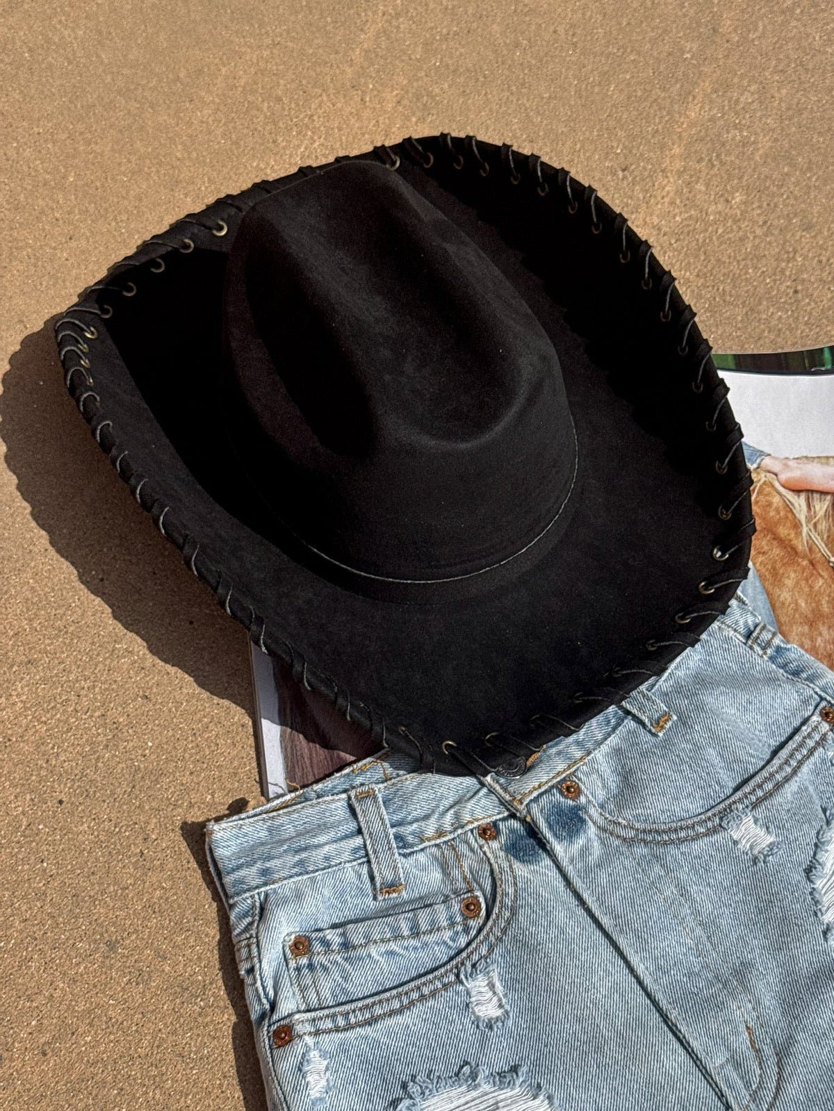 NEW “SADDLE UP” WIDE BRIM HAT Favorite part about the “Saddle Up” hat made by Lainey  main image 2