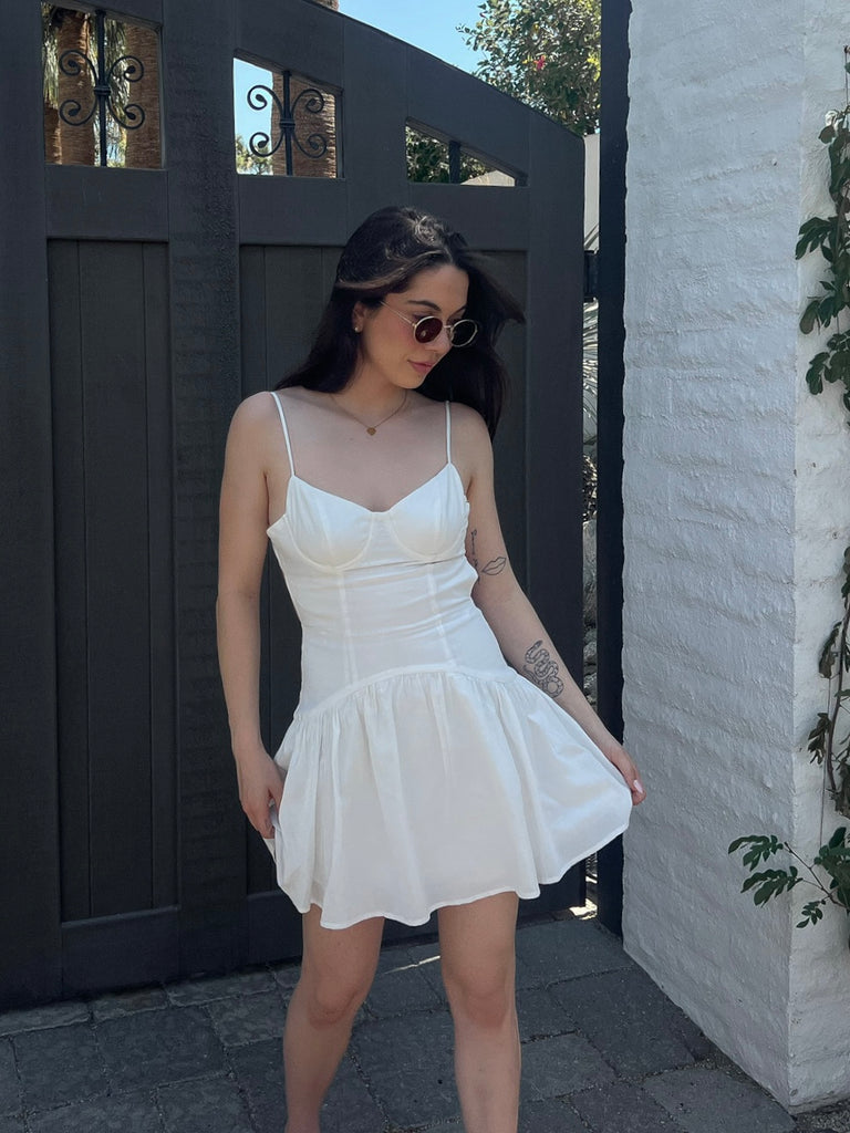 Meredith Dress in White