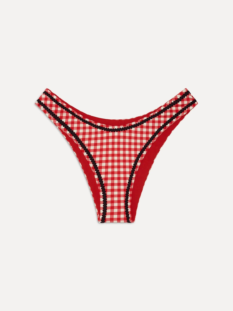 Dove Bikini Bottom in Cherry Picnic by FRANKIES BIKINIS