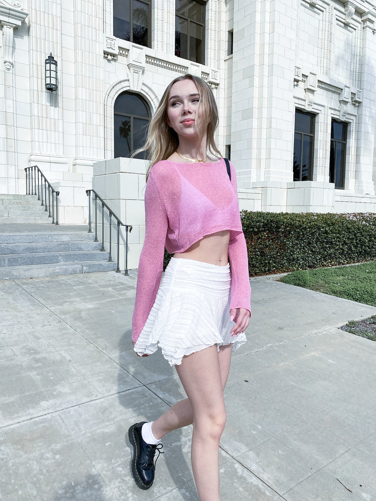 Livv Knit Top in Pink