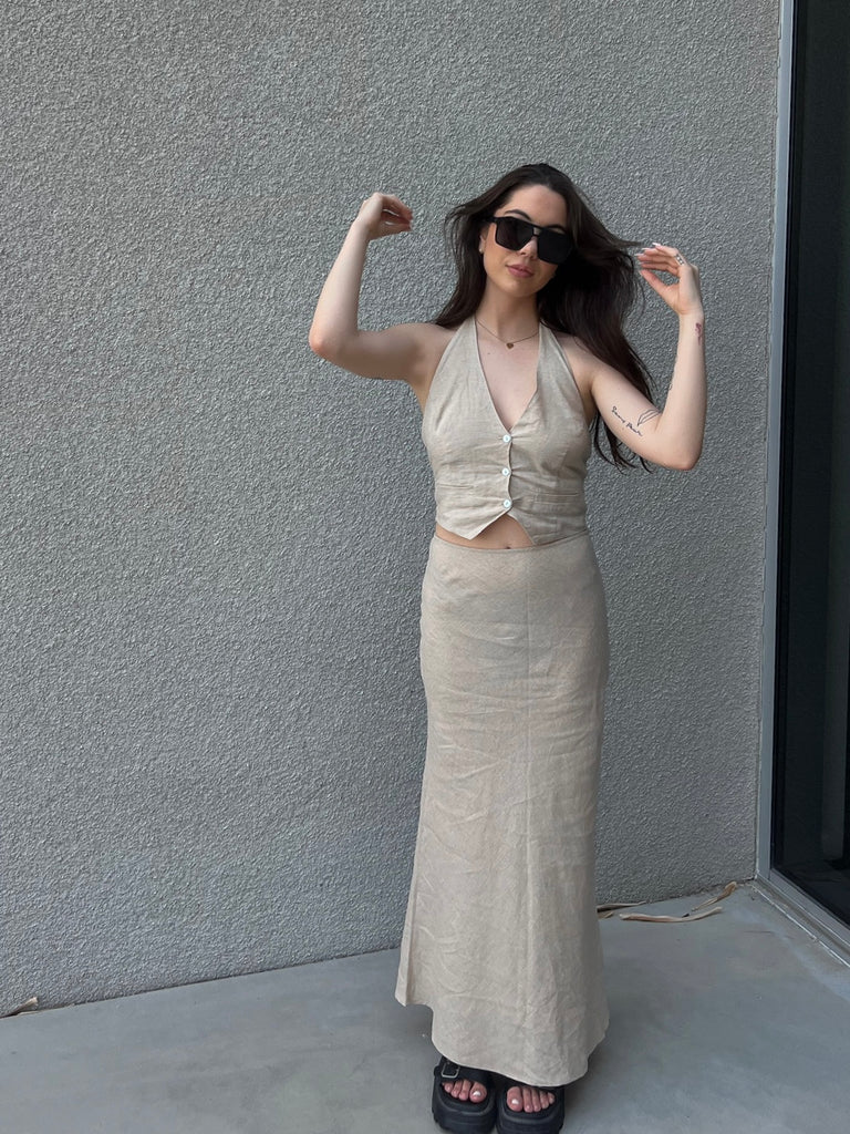 Jacques Linen Maxi Skirt