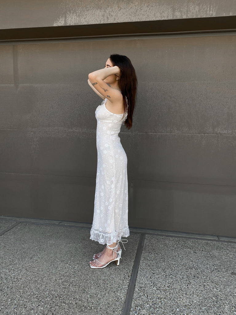 Gwen Maxi Dress in White