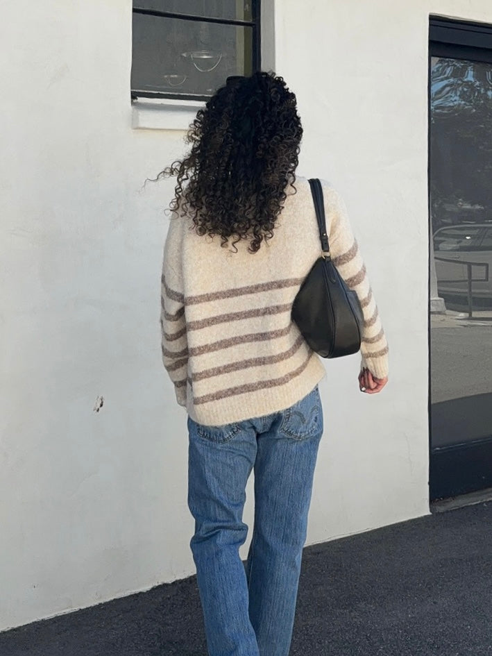 Rowan Button Down Stripe Cardigan