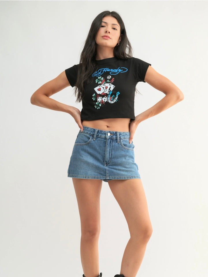 Tia Denim Mini Skirt