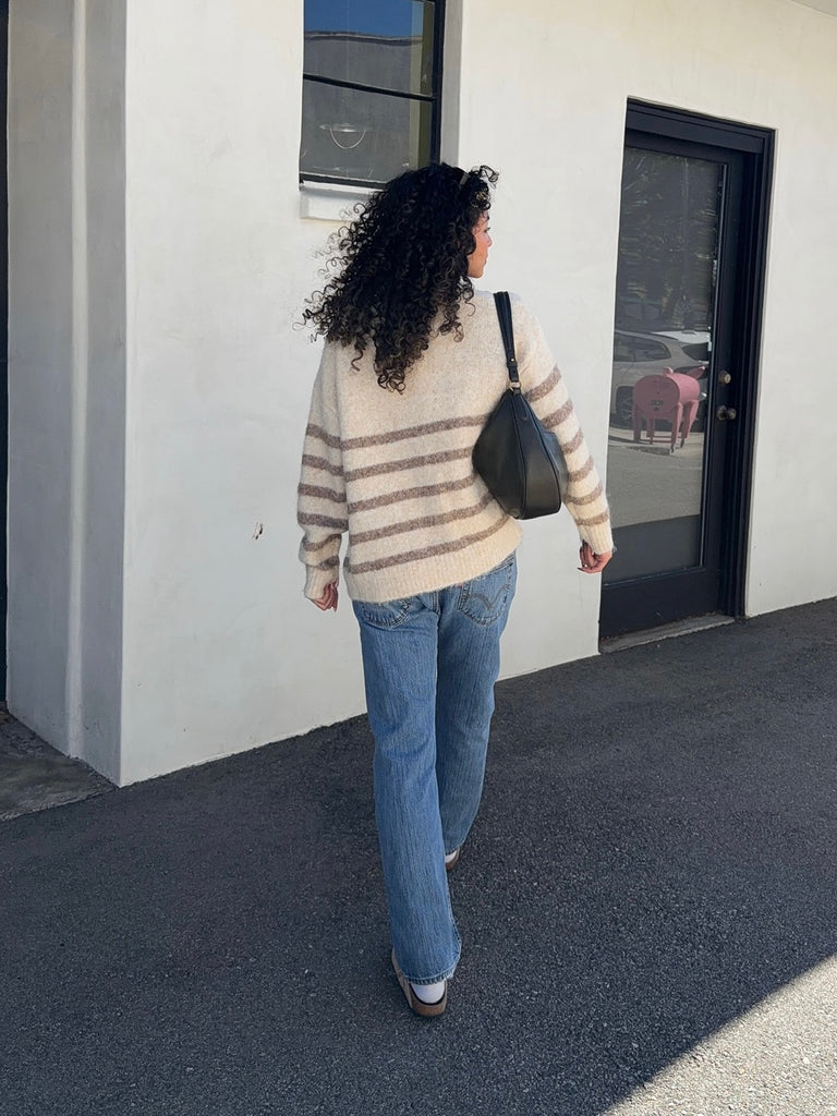 Rowan Button Down Stripe Cardigan