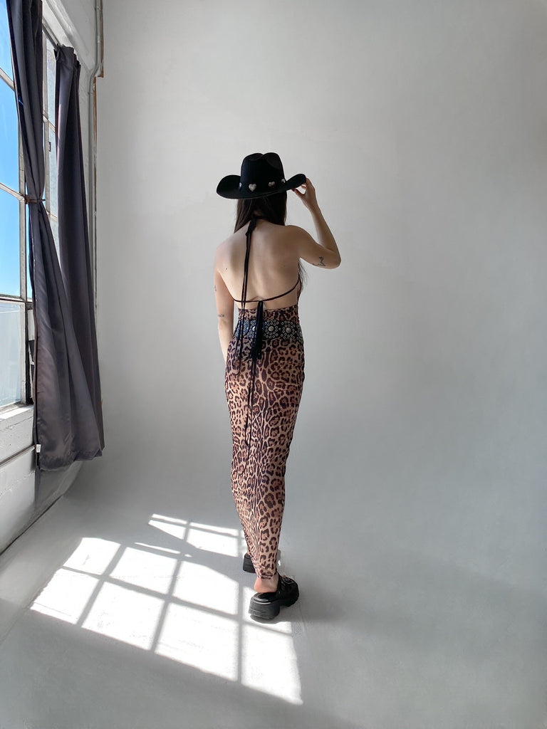 Catwalk Maxi Dress in Leopard